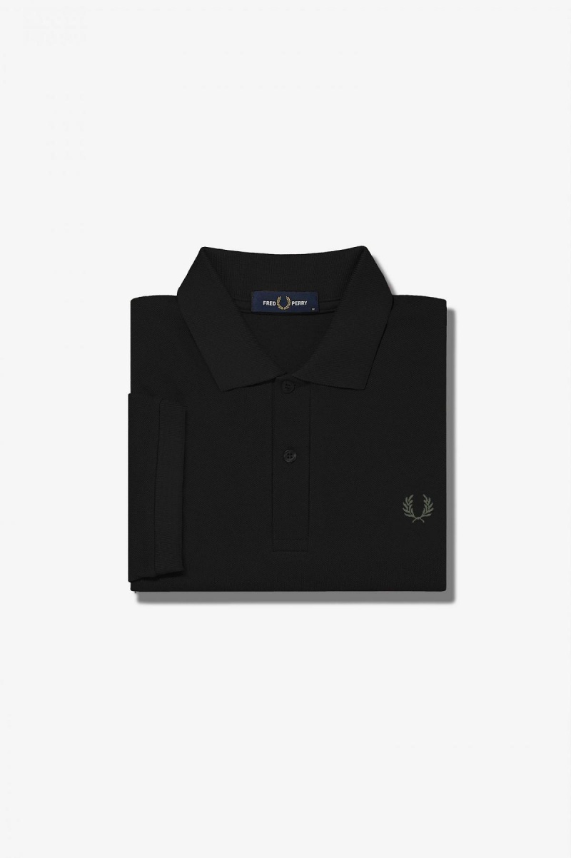 Fred Perry M6000 Fred Perry Shirt Herren Schwarz Grün | YCHGT33663
