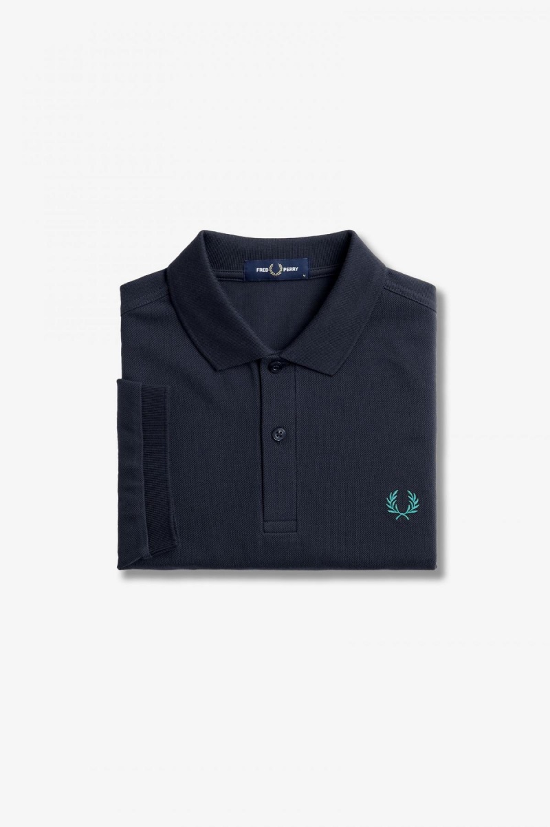 Fred Perry M6000 Fred Perry Shirt Herren Navy Tiefesmintfarben | BCHSO53755