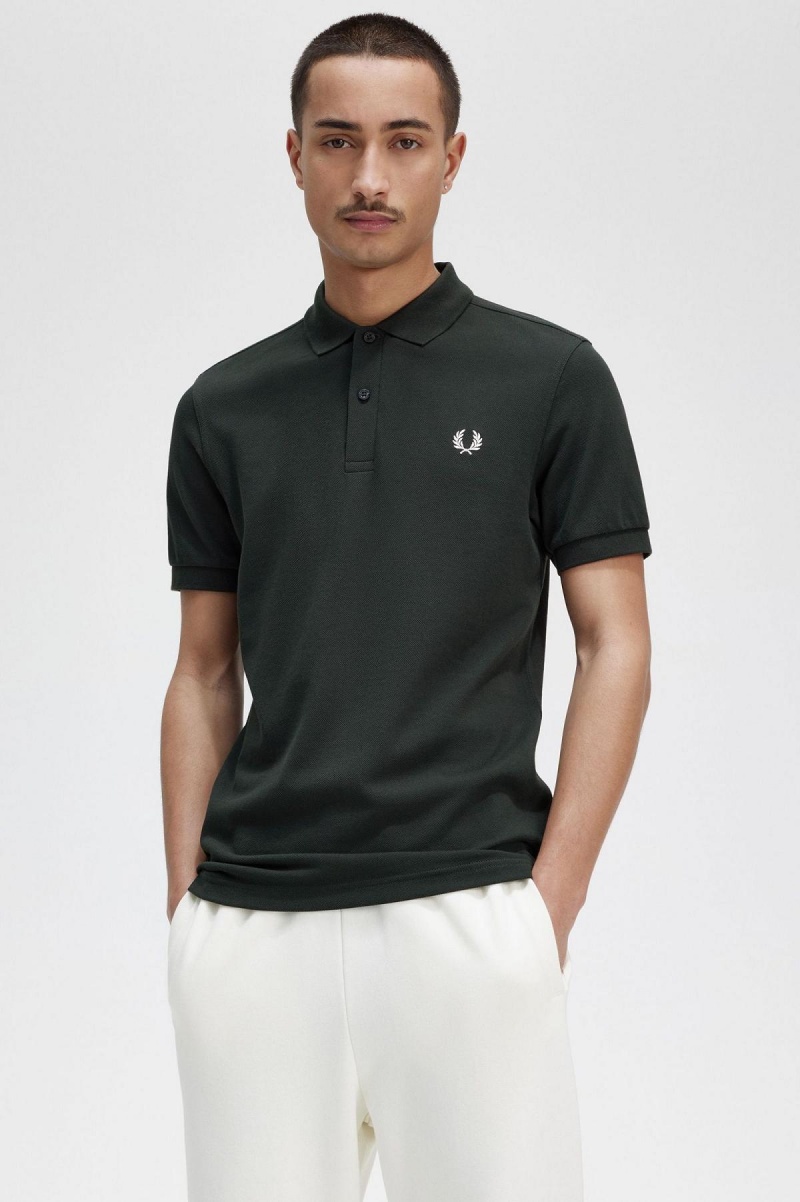 Fred Perry M6000 Fred Perry Shirt Herren Grün Weiß | GCHEC68442