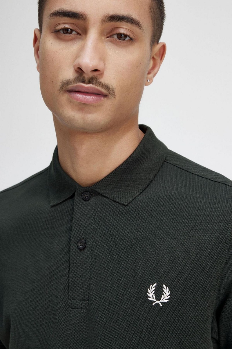 Fred Perry M6000 Fred Perry Shirt Herren Grün Weiß | GCHEC68442