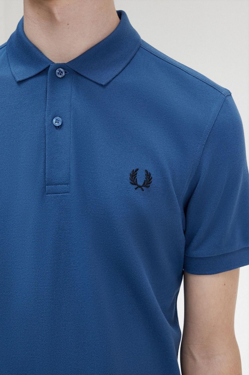 Fred Perry M6000 Fred Perry Shirt Herren Blau Schwarz | CHJBT96816