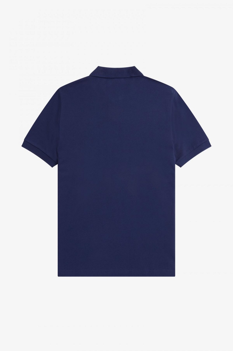 Fred Perry M6000 Fred Perry Shirt Herren Navy Braun | SCHNY23524