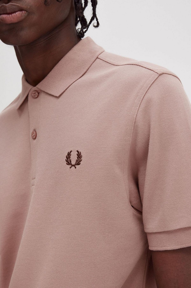 Fred Perry M6000 Polo Shirts Herren Dunkelrosa | YCHVQ40913