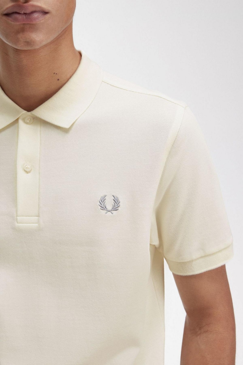 Fred Perry M6000 Polo Shirts Herren Ecru / Limestone | CHDYB46649