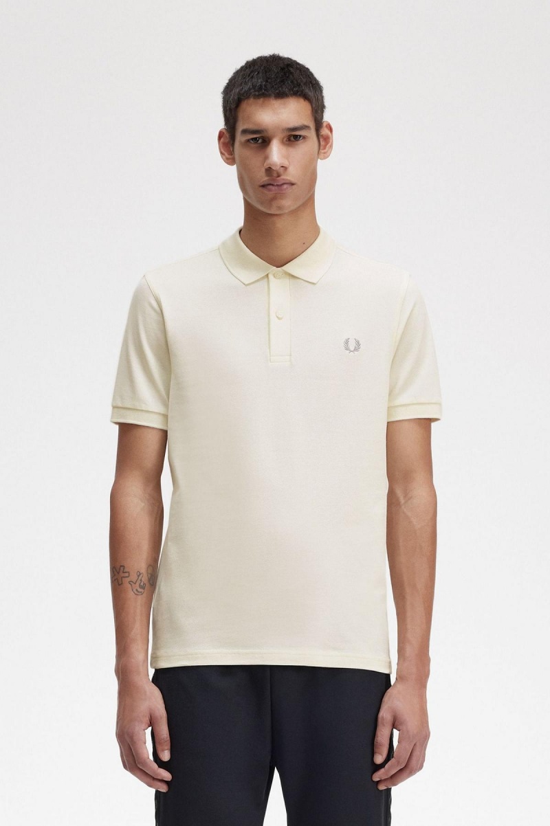 Fred Perry M6000 Polo Shirts Herren Ecru / Limestone | CHDYB46649