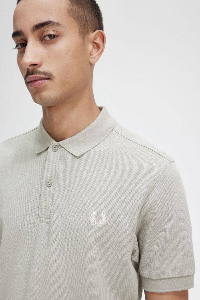 Fred Perry M6000 Polo Shirts Herren Limestone / Ecru | CHDFL93536