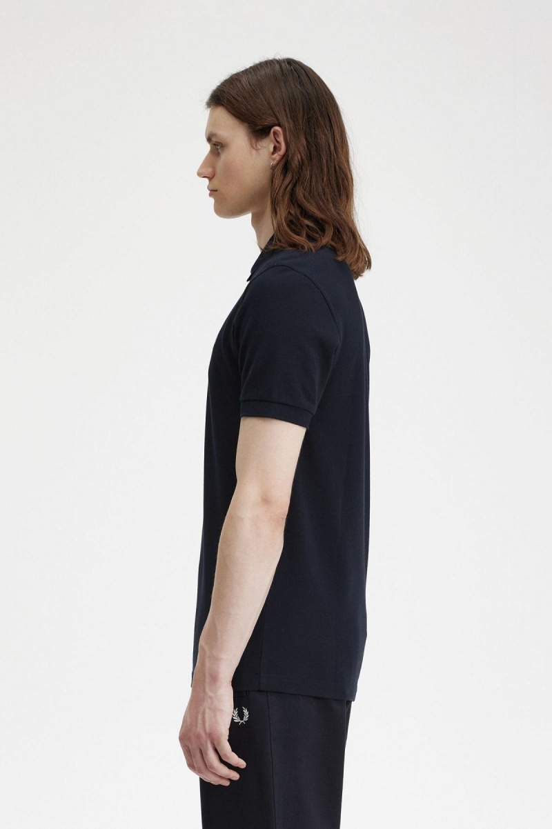 Fred Perry M6000 Polo Shirts Herren Navy Dunkelrosa | CHNZX35229