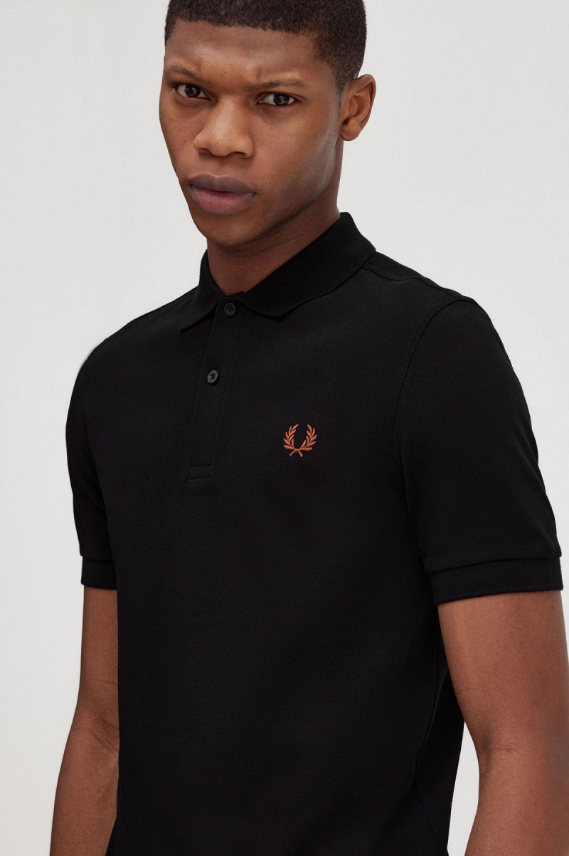 Fred Perry M6000 Polo Shirts Herren Schwarz Braun | ACHDF41399