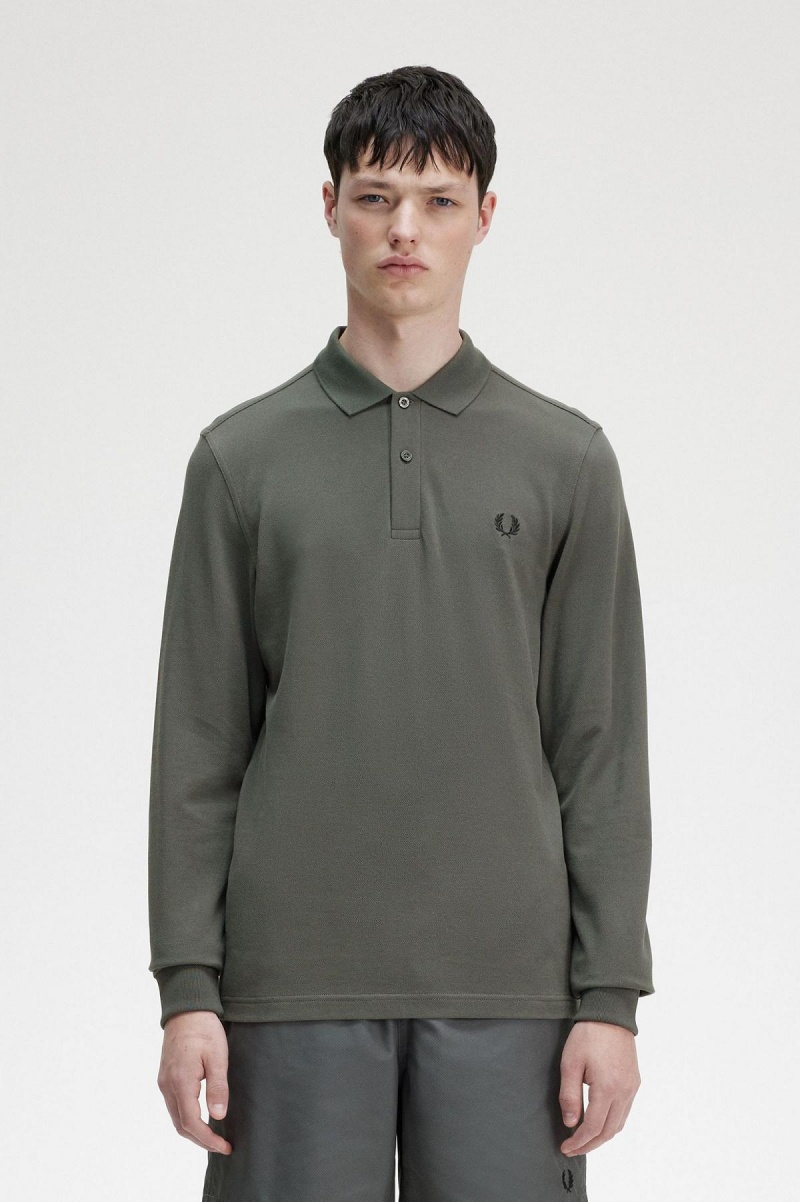 Fred Perry M6006 Fred Perry Shirt Herren Grün | ACHDF13574