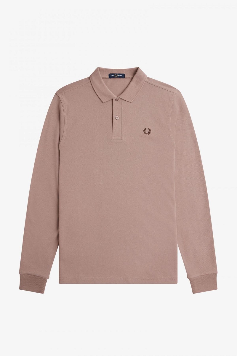 Fred Perry M6006 Fred Perry Shirt Herren Dunkelrosa | YCHGT82340