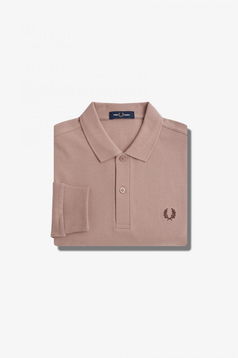 Fred Perry M6006 Fred Perry Shirt Herren Dunkelrosa | YCHGT82340