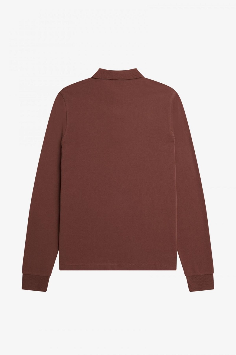 Fred Perry M6006 Fred Perry Shirt Herren Braun Tiefesmintfarben | MCHHR57448