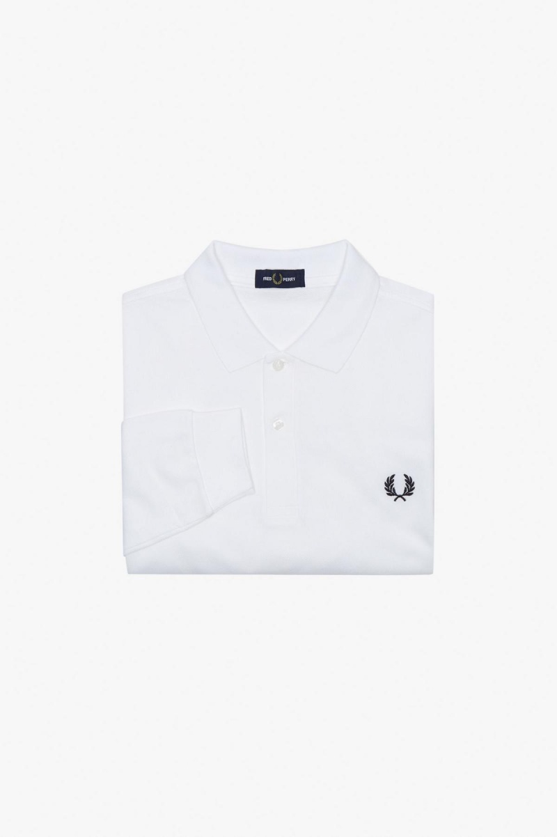 Fred Perry M6006 Fred Perry Shirt Herren Weiß Navy | GCHEC40587