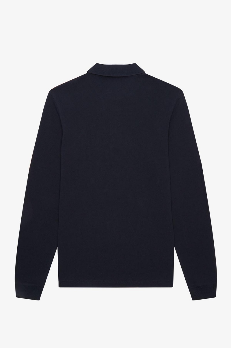 Fred Perry M6006 Fred Perry Shirt Herren Navy Weiß | ZCHMJ65362