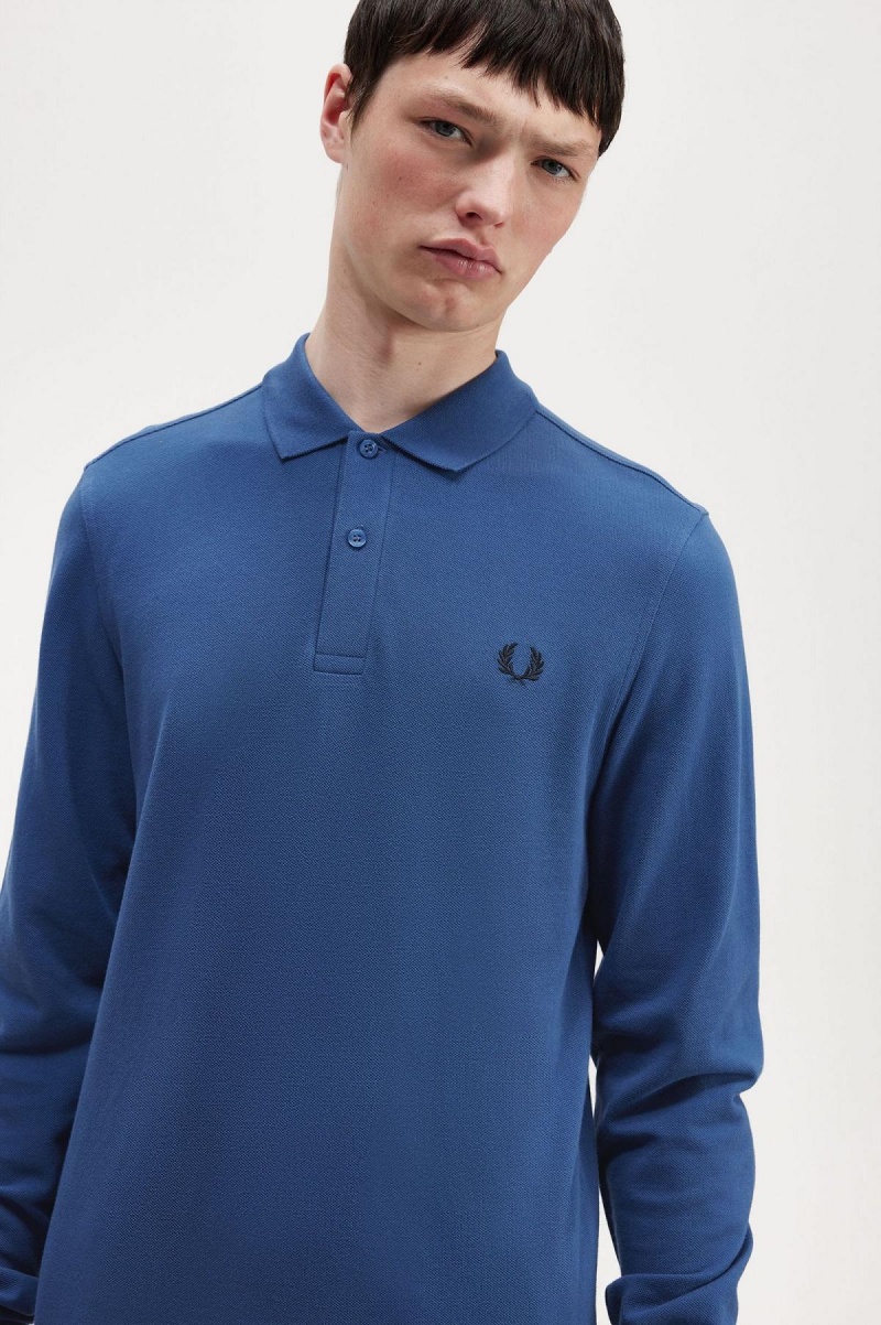 Fred Perry M6006 Polo Shirts Herren Blau | CHZDE63184