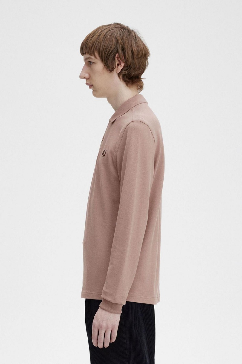 Fred Perry M6006 Polo Shirts Herren Dunkelrosa | ECHVG72112