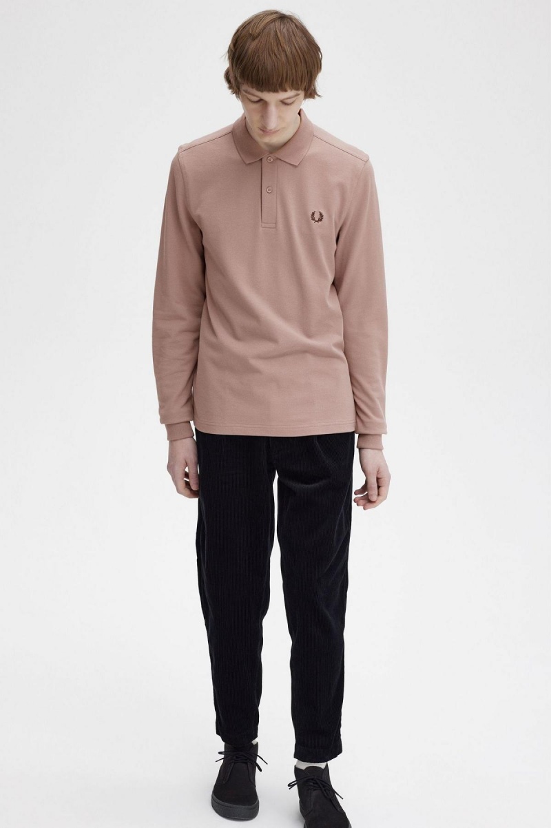 Fred Perry M6006 Polo Shirts Herren Dunkelrosa | ECHVG72112