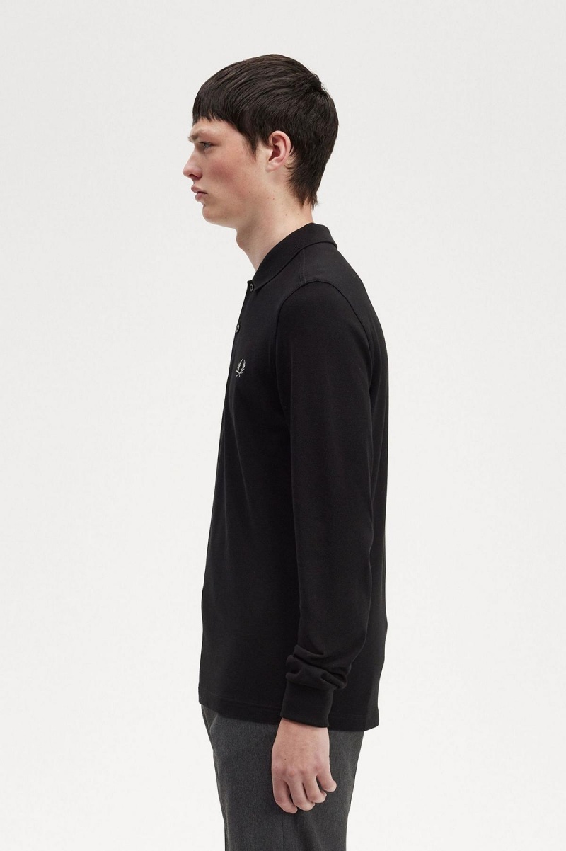 Fred Perry M6006 Polo Shirts Herren Schwarz | XCHGW12946