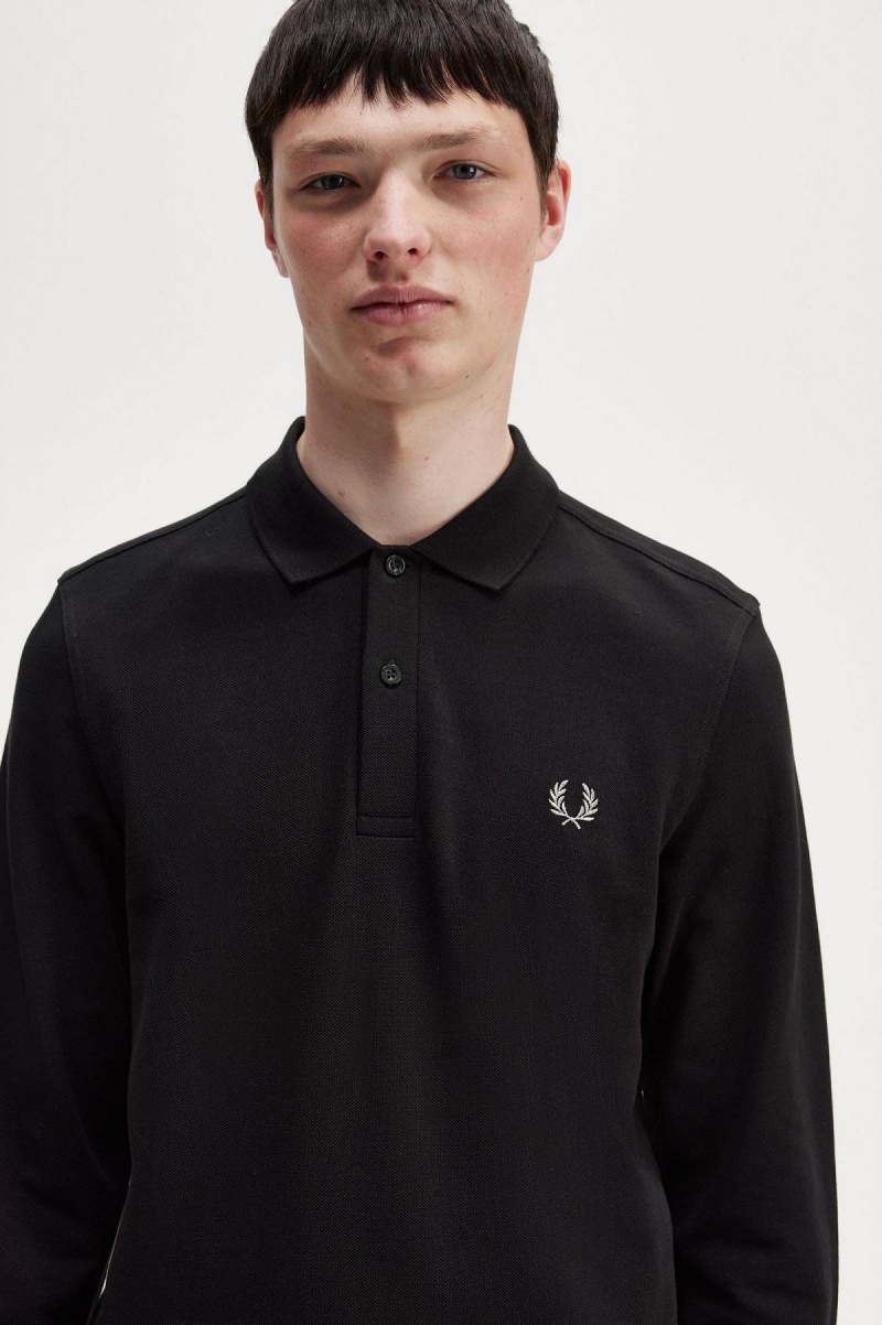 Fred Perry M6006 Polo Shirts Herren Schwarz | XCHGW12946