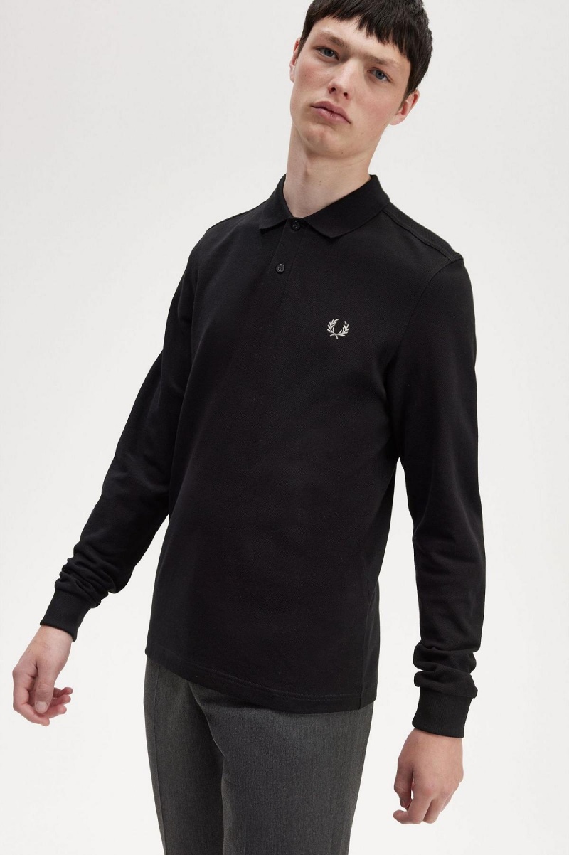 Fred Perry M6006 Polo Shirts Herren Schwarz | XCHGW12946