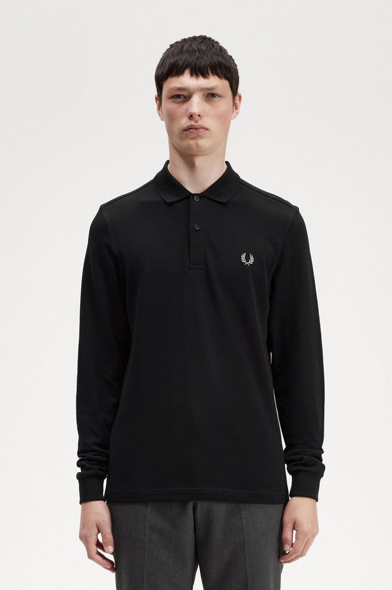 Fred Perry M6006 Polo Shirts Herren Schwarz | XCHGW12946
