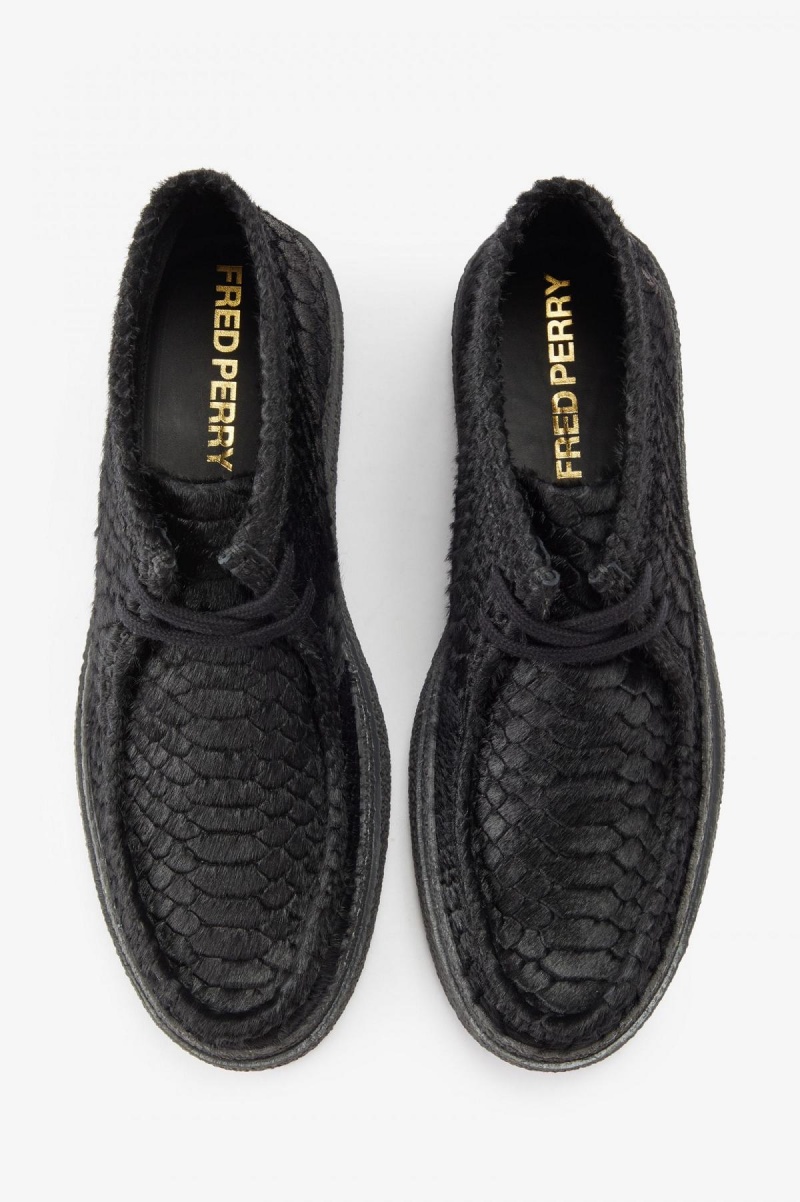 Fred Perry Mid Dawson Schuhe Herren Schwarz | ECHVG67291