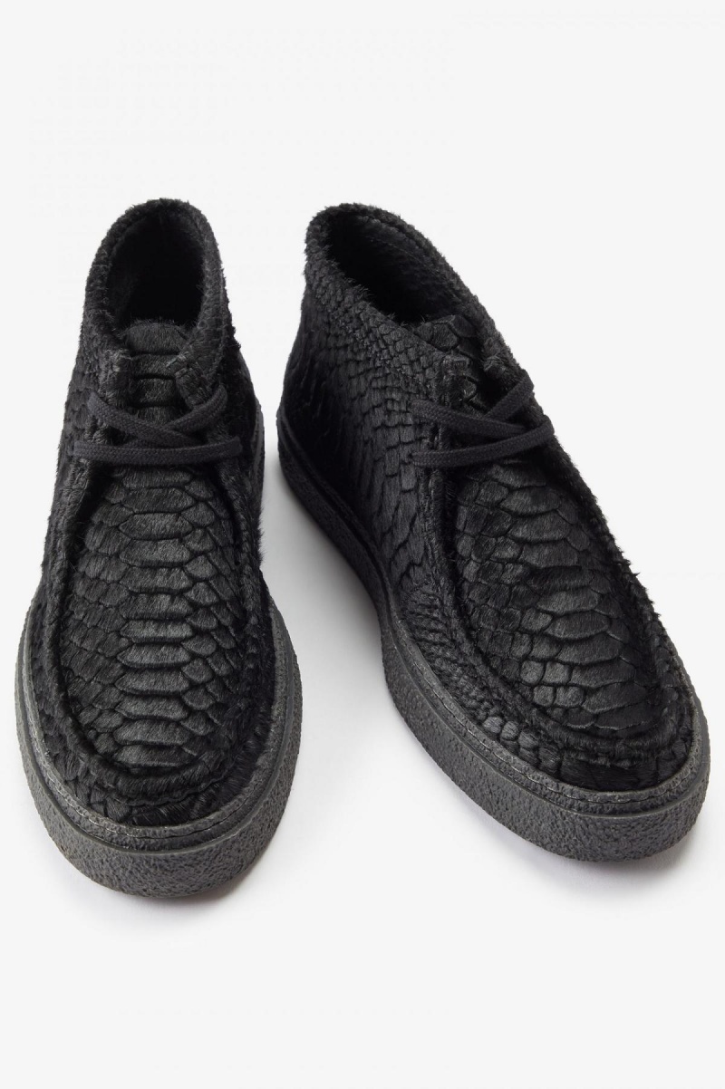 Fred Perry Mid Dawson Schuhe Herren Schwarz | ECHVG67291
