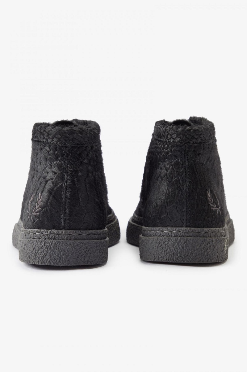 Fred Perry Mid Dawson Schuhe Herren Schwarz | ECHVG67291