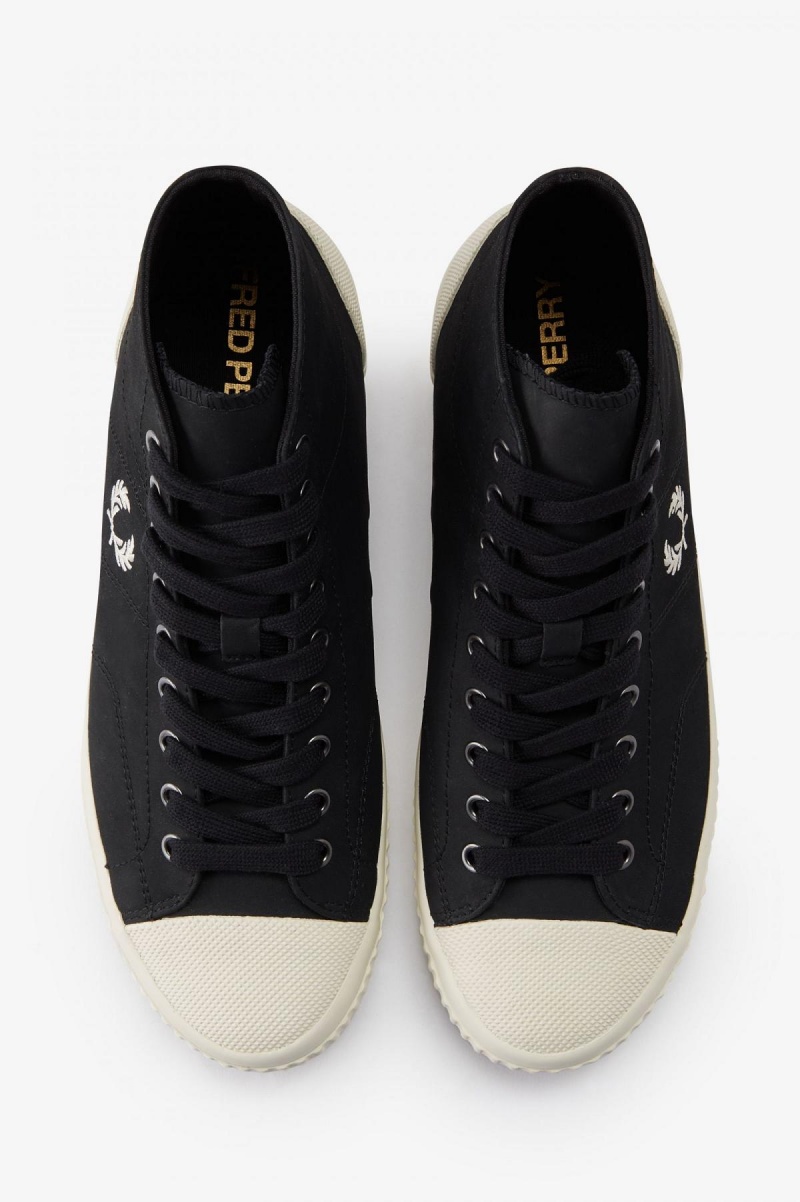 Fred Perry Mid Hughes Schuhe Herren Schwarz | LCHTR14076