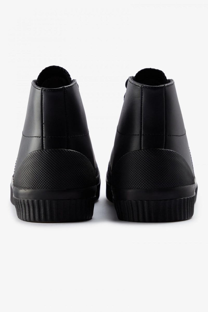 Fred Perry Mid Hughes Schuhe Herren Schwarz Grün | CHJVR64674