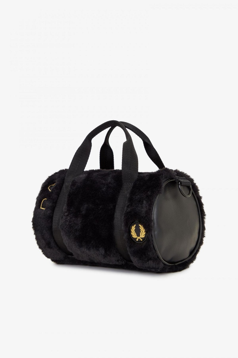 Fred Perry Mini Barrel Tasche Accessories Schwarz | BCHSD59824