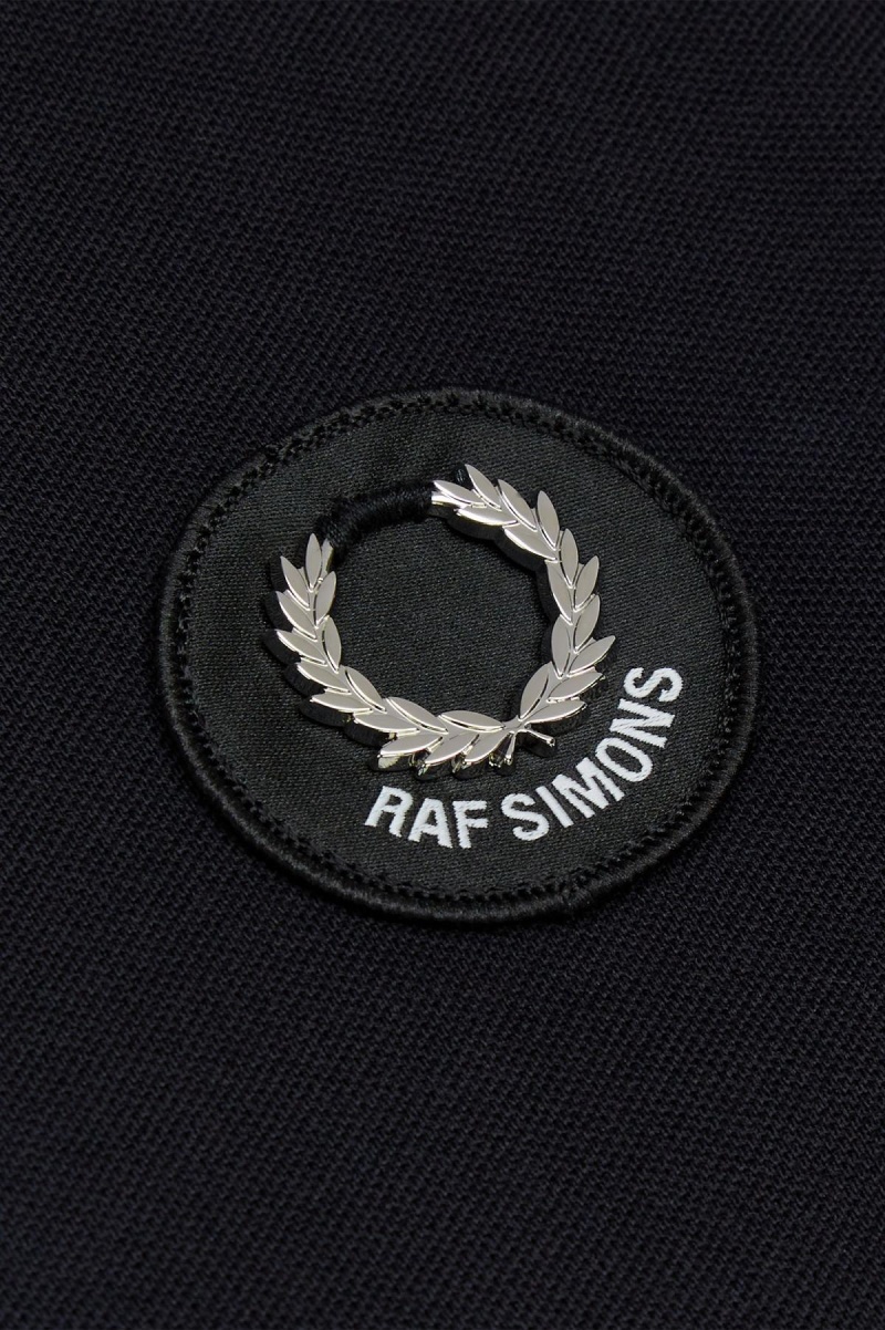Fred Perry Patch Detail Polo Shirt Polo Shirts Herren Schwarz | CHJKU62946