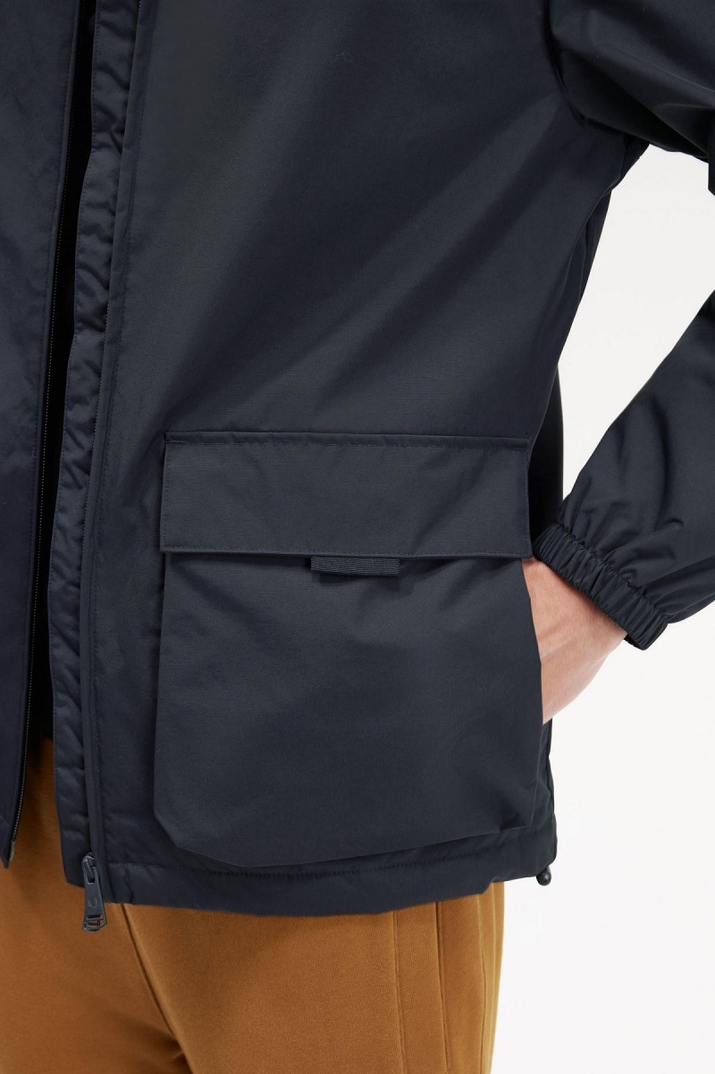 Fred Perry Patch Pocket Zip Through Mäntel Herren Navy | SCHVO60454