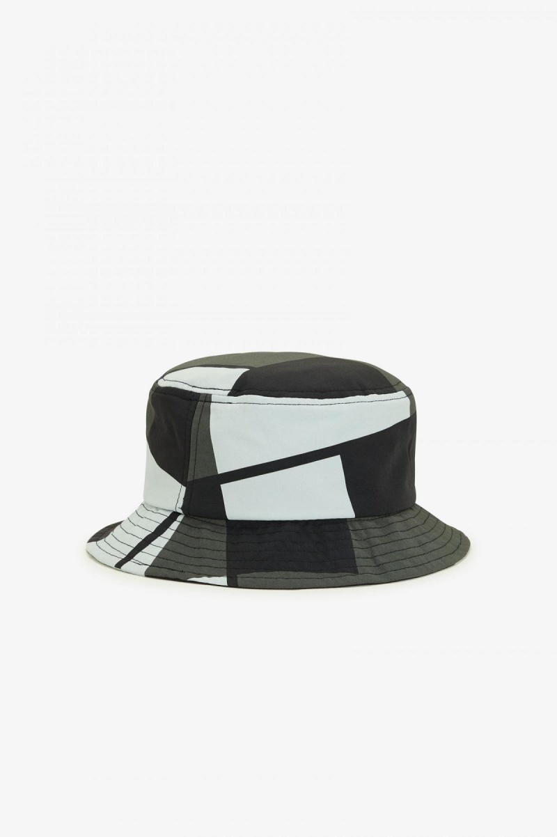 Fred Perry Pixel Print Bucket Hut Accessories Hellgrün Schwarz | CHCVG31424