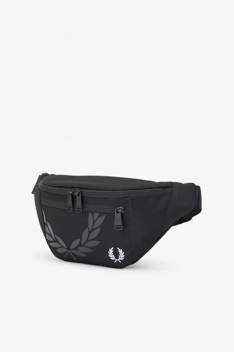 Fred Perry Printed Ripstop Cross Body Tasche Accessories Schwarz | CHNEJ90560