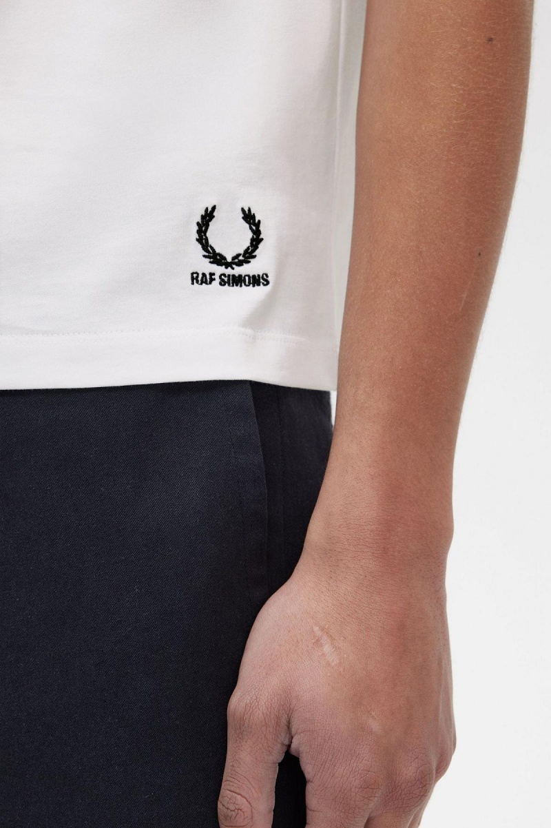 Fred Perry Printed Slim-Fit T-shirts Herren Weiß | MCHFT24583