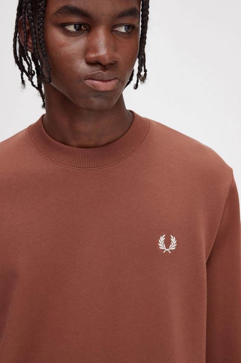 Fred Perry Rave Graphic Sweatshirts Herren Braun | XCHBH55397