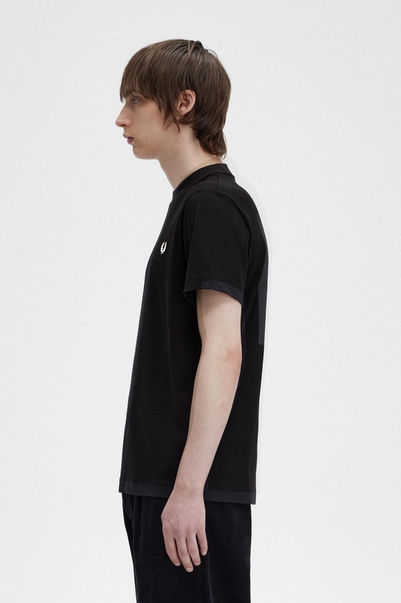 Fred Perry Rave Graphic T-shirts Herren Schwarz | FCHHY52942