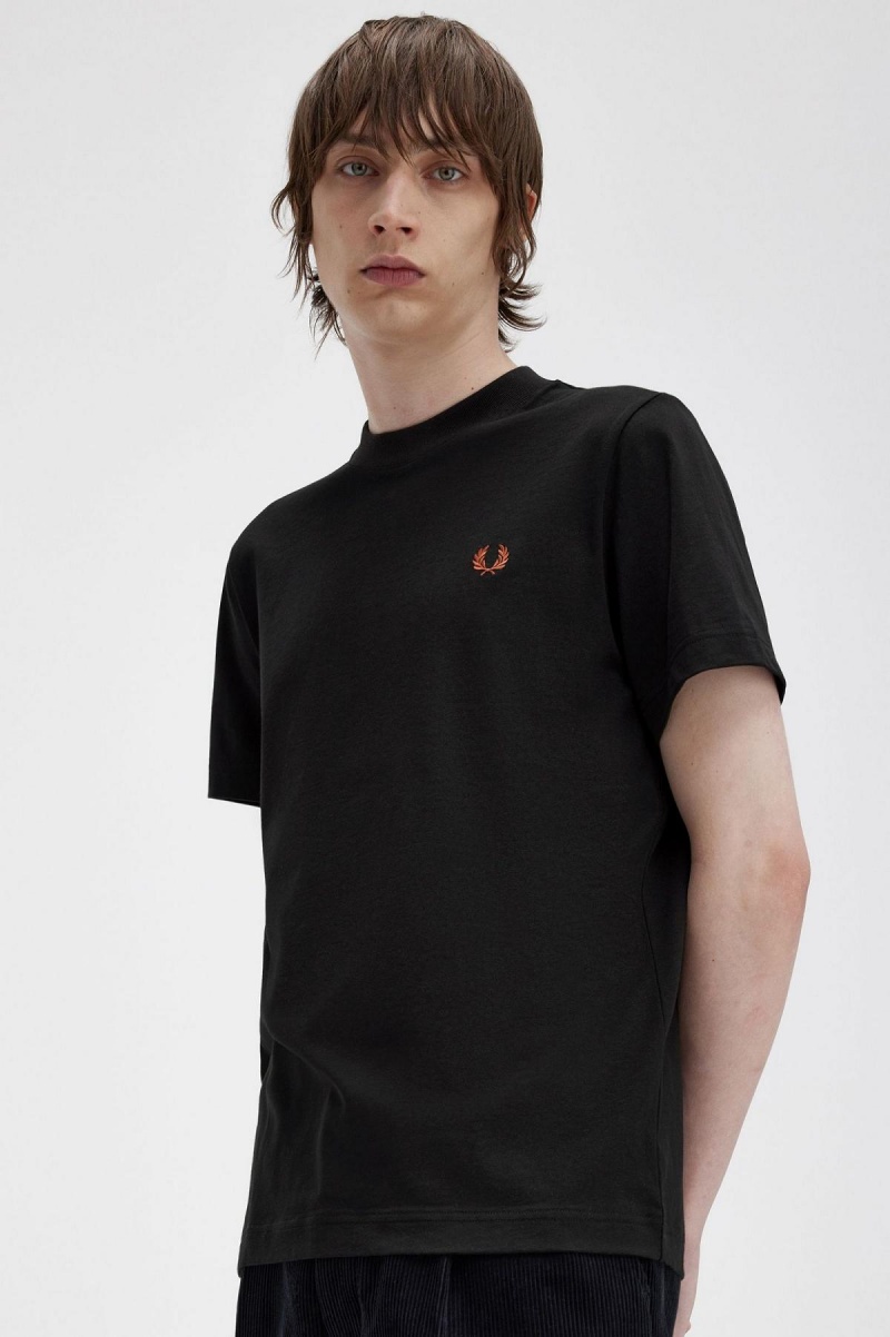 Fred Perry Rave Graphic T-shirts Herren Schwarz | FCHHY52942