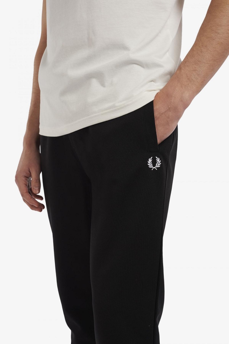 Fred Perry Reverse Tricot Track Pants Hosen Herren Schwarz | SCHNY16246
