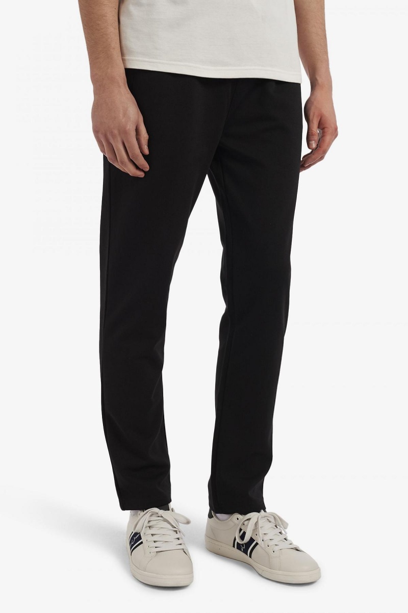 Fred Perry Reverse Tricot Track Pants Hosen Herren Schwarz | SCHNY16246