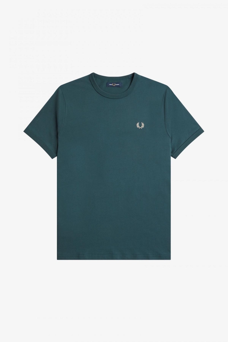 Fred Perry Ringer T-shirts Herren Blau | GCHUC61392