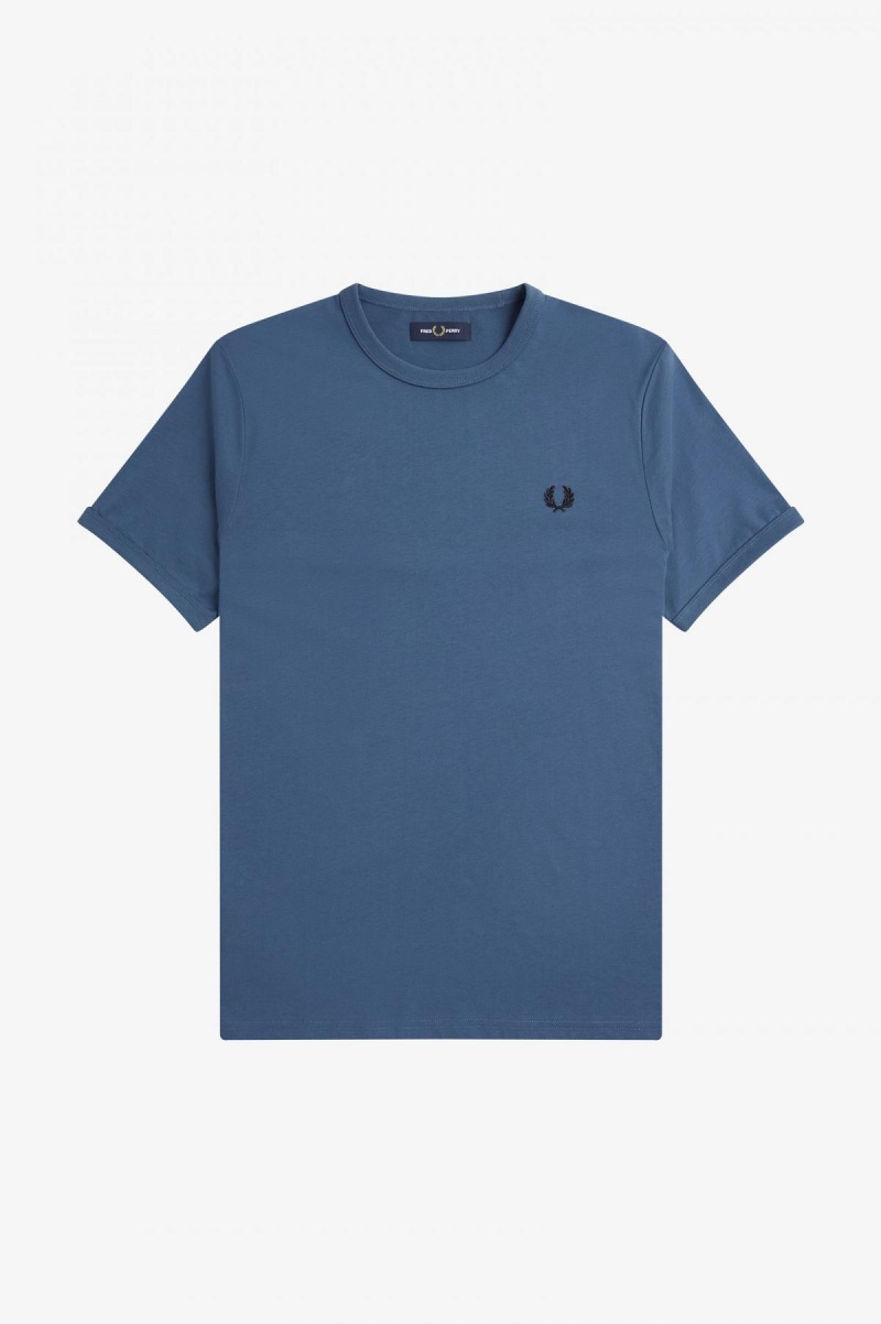 Fred Perry Ringer T-shirts Herren Blau | XCHBH12988