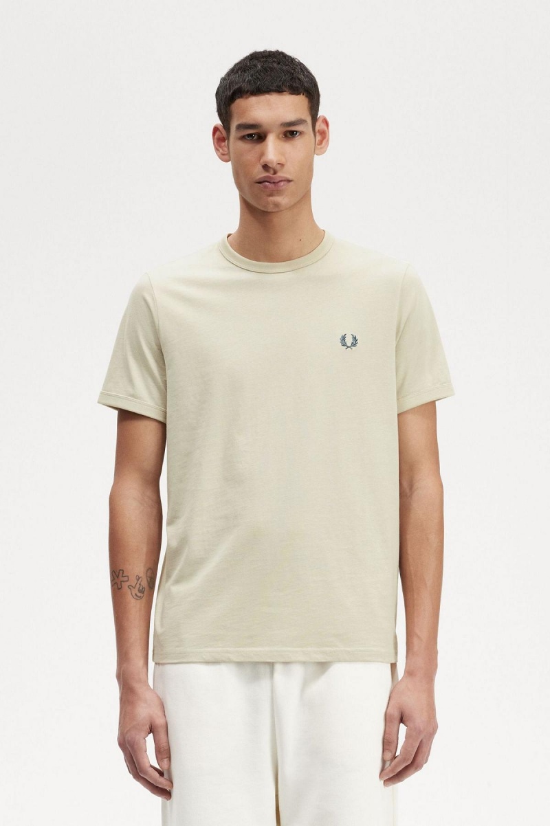 Fred Perry Ringer T-shirts Herren Hell | DCHVO26829