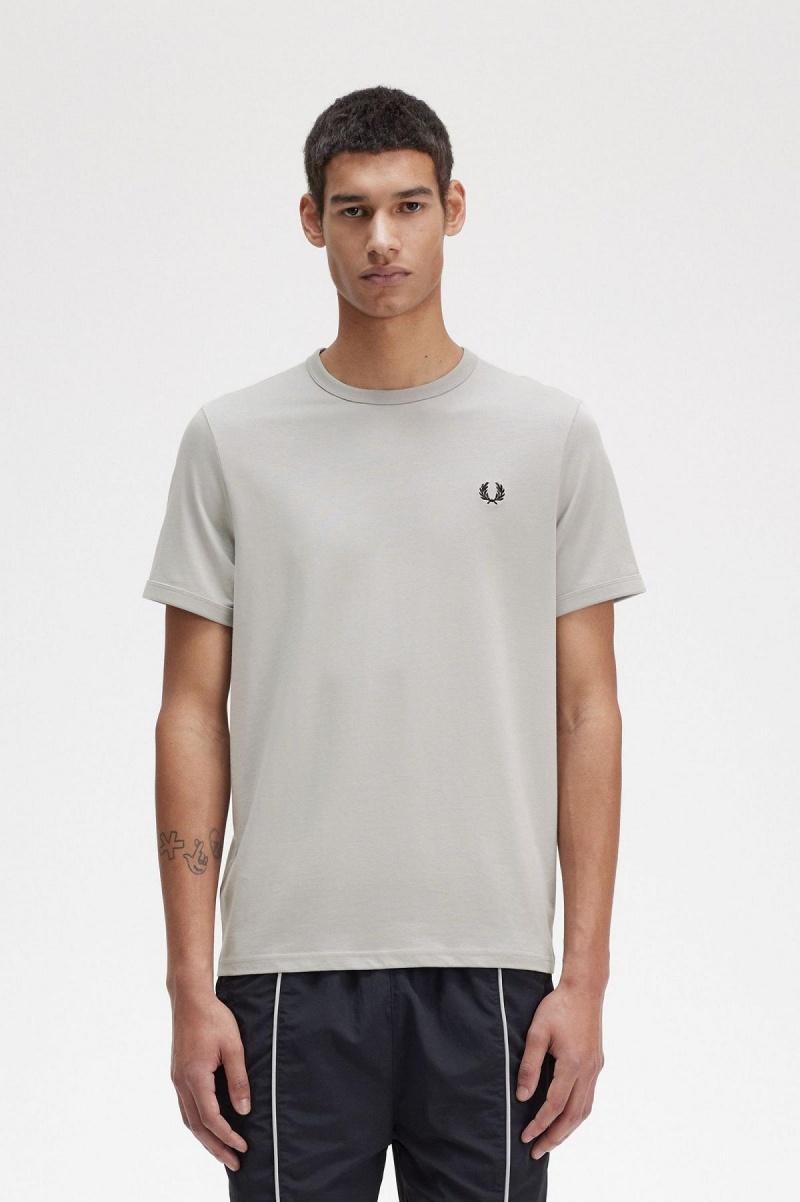 Fred Perry Ringer T-shirts Herren Limestone | ZCHMJ55999