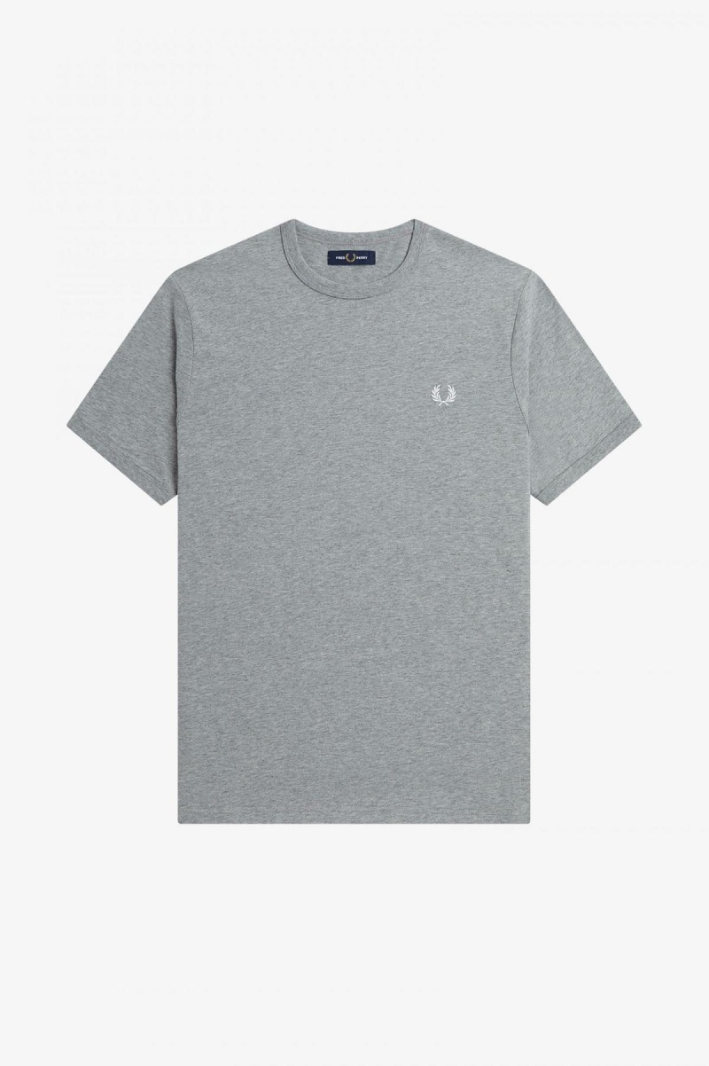 Fred Perry Ringer T-shirts Herren Steel Marl | CHNEJ88118