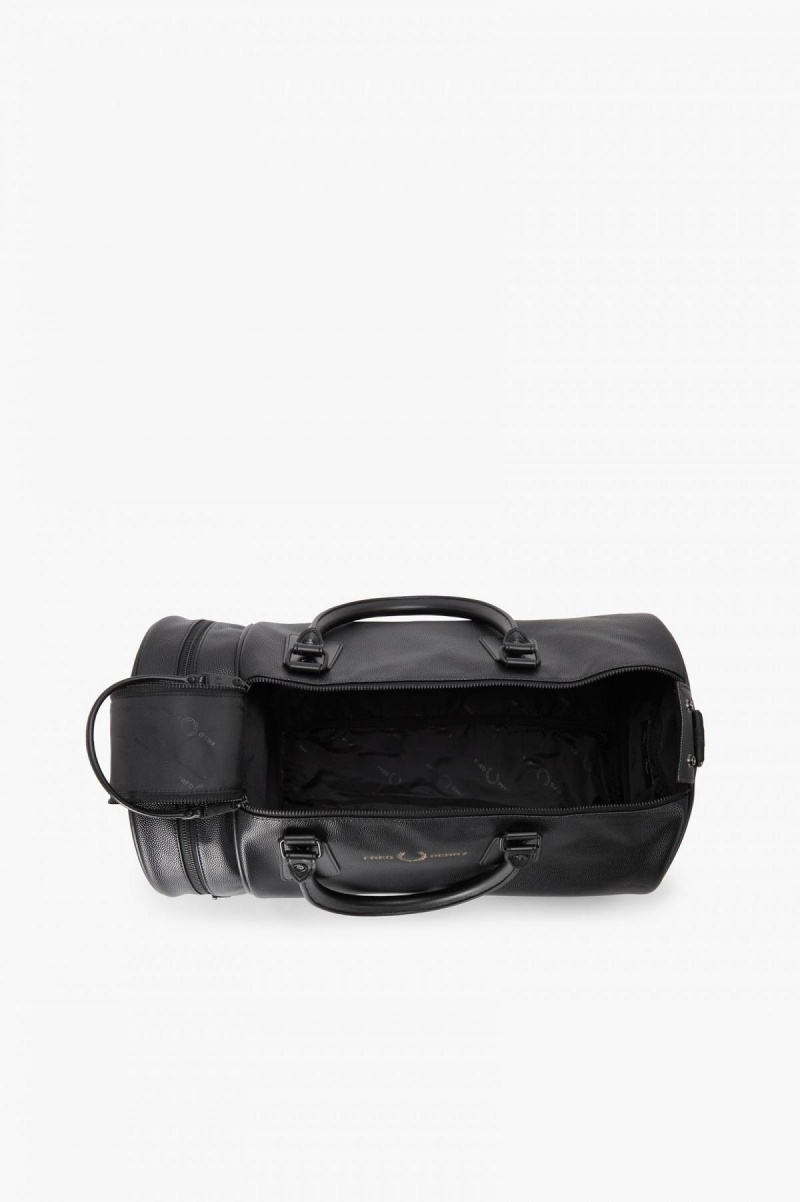 Fred Perry Scotch Grain Barrel Tasche Accessories Schwarz | DCHKV65384