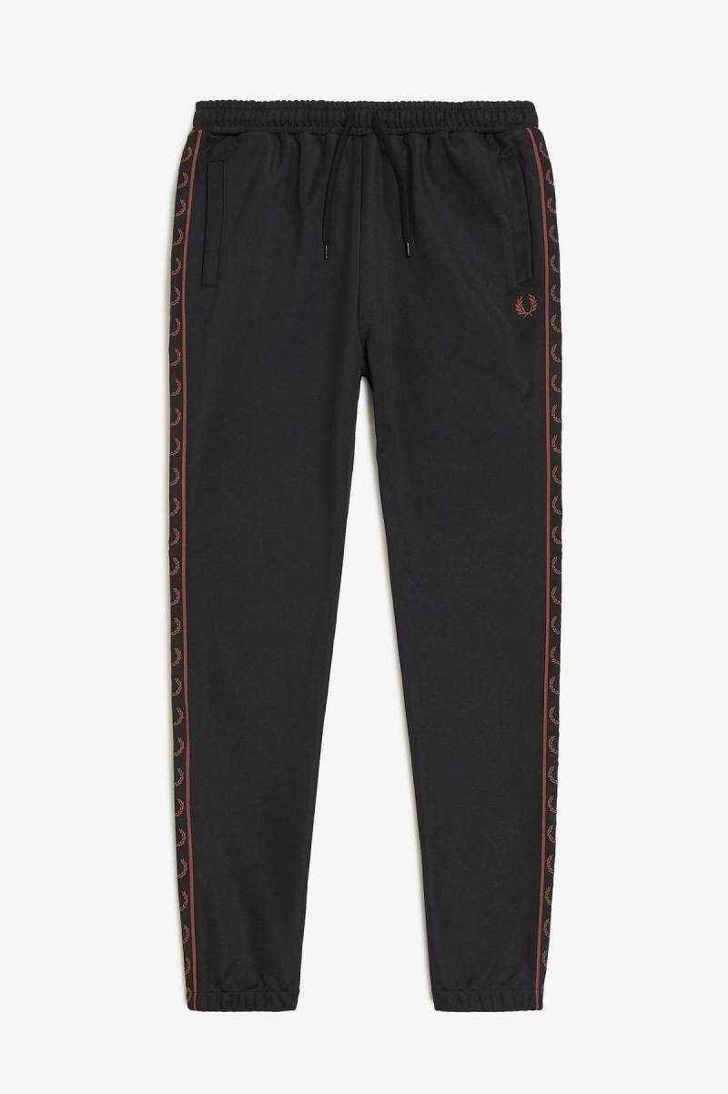 Fred Perry Seasonal Taped Track Pants Hosen Herren Schwarz Braun | CHXMI29219