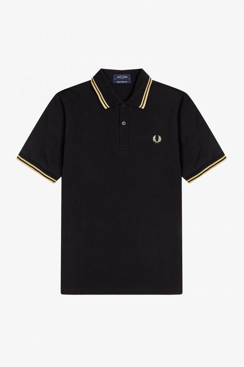 Fred Perry Shanghai M12 Fred Perry Shirt Herren Schwarz | CHICD29143