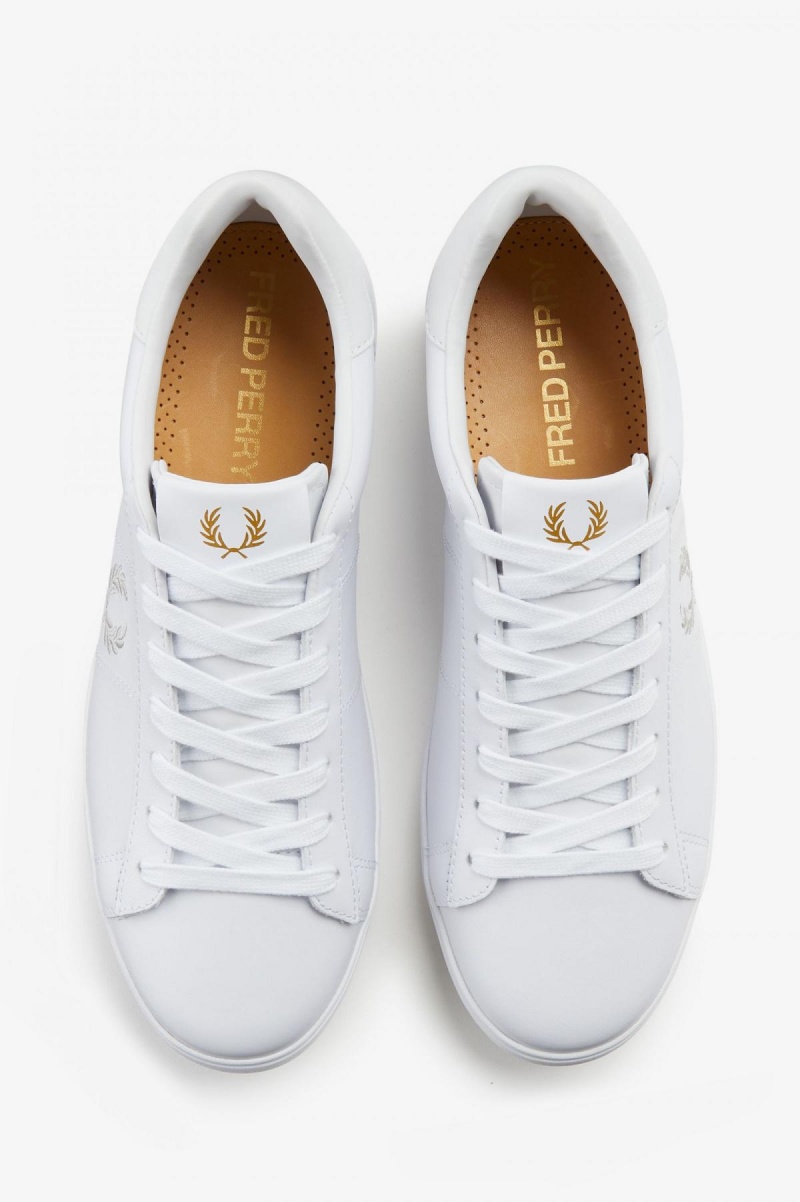 Fred Perry Spencer Schuhe Herren Weiß | FCHUI19904